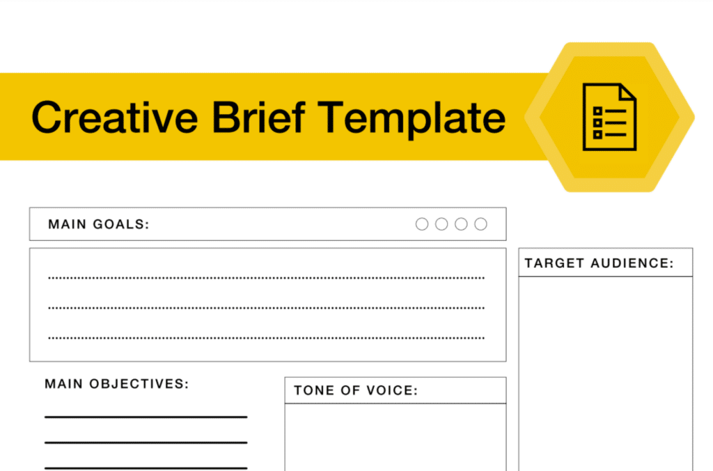 SocialBee creative brief template