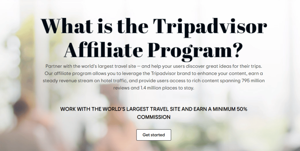 Tripadvisor affiliate program