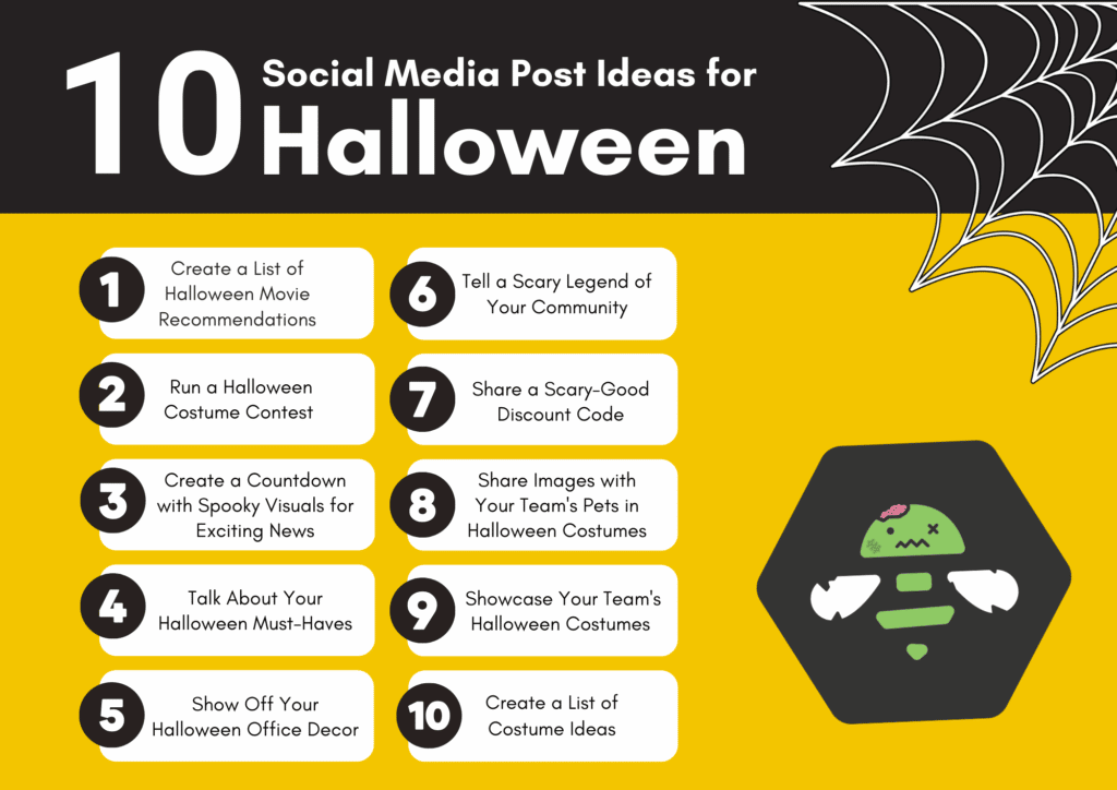 SocialBee Halloween post ideas