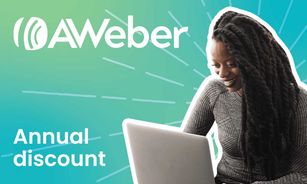 Aweber annual discount banner