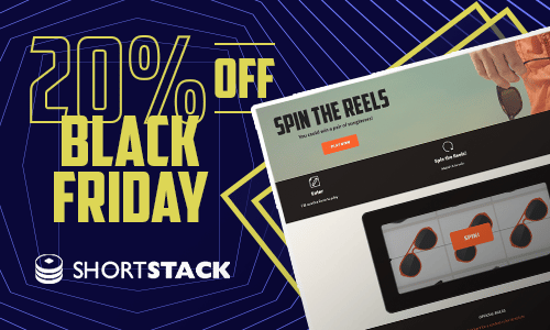 ShortStack black friday banner