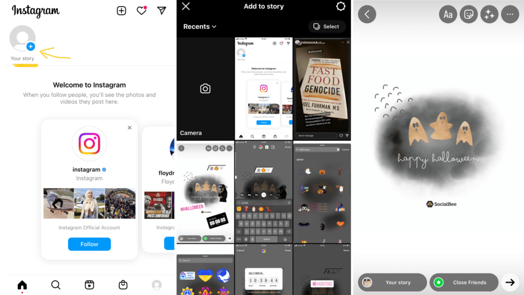 Instagram App Stories