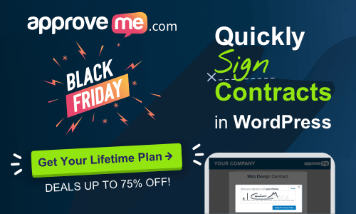 approveme black friday banner