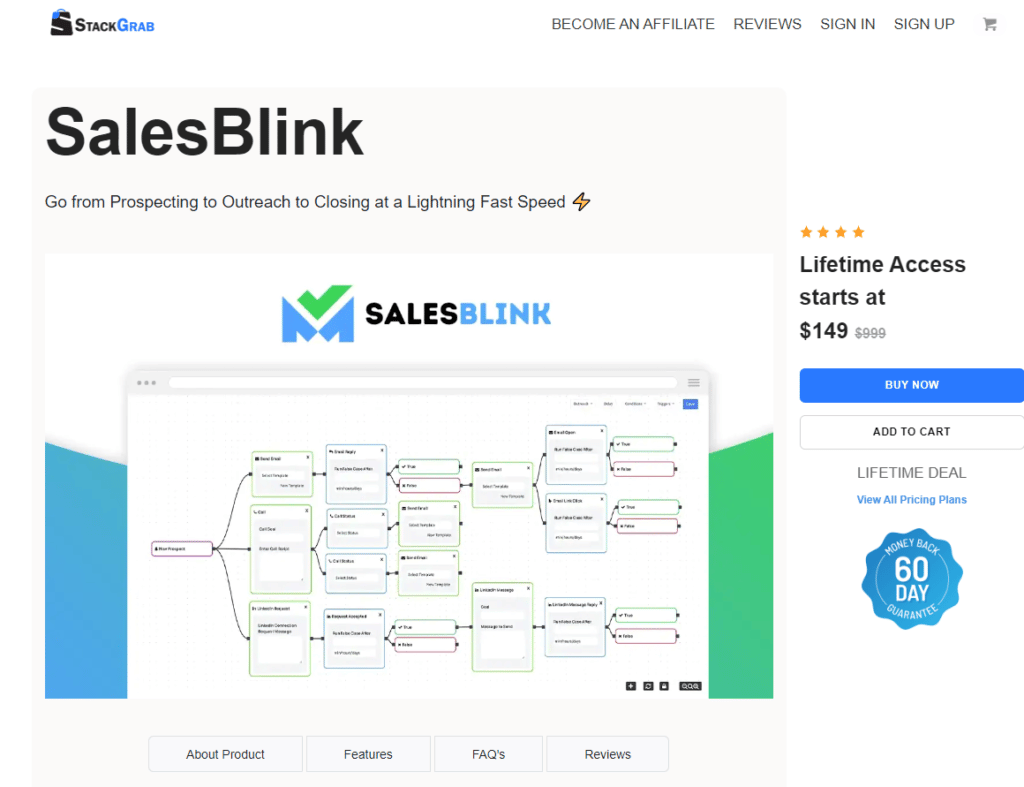 salesblink homepage