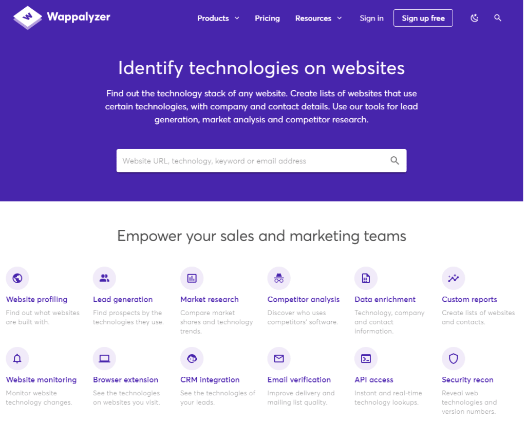 wappalyzer banner
