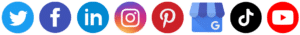SocialBee supported social media platforms (for landing pages)