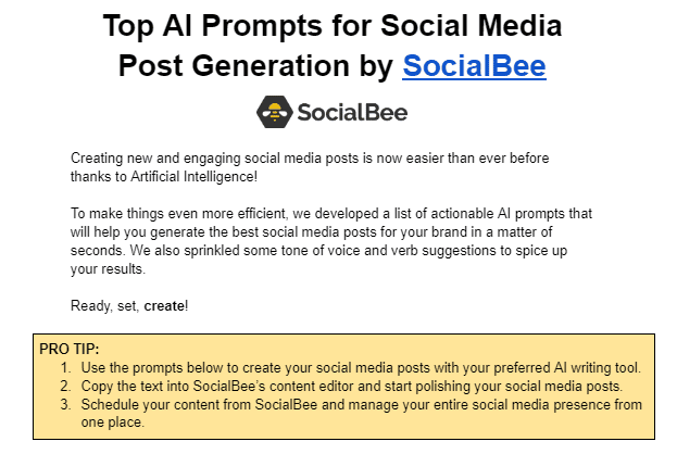 top AI social media prompts