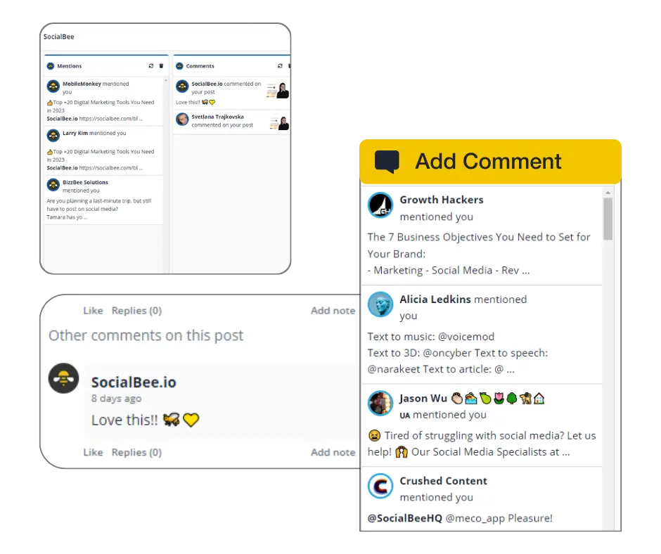 SocialBee Engage Features