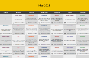SocialBee social media content calendar with templates and post examples