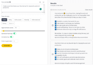 1000+ AI & ChatGPT Prompts for Social Media Post Generation - SocialBee