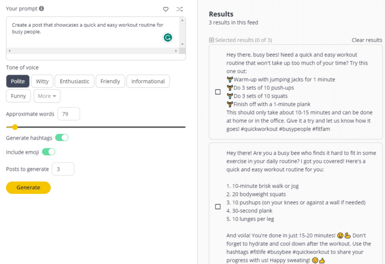 1000+ AI & ChatGPT Prompts for Social Media Post Generation - SocialBee