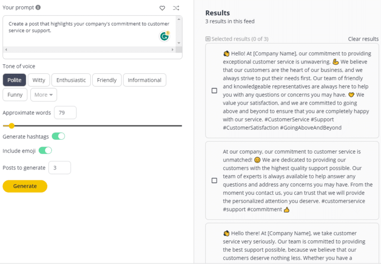 1000+ AI & ChatGPT Prompts for Social Media Post Generation - SocialBee