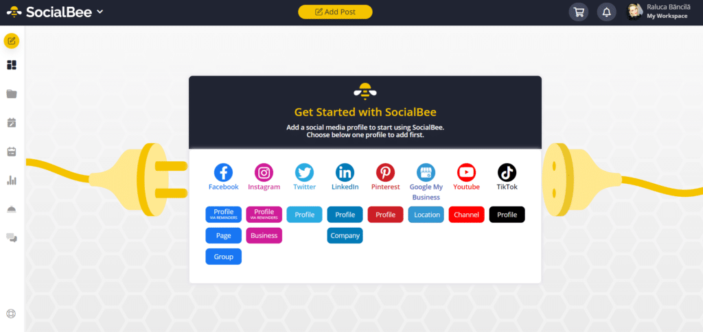 connect profiles socialbee