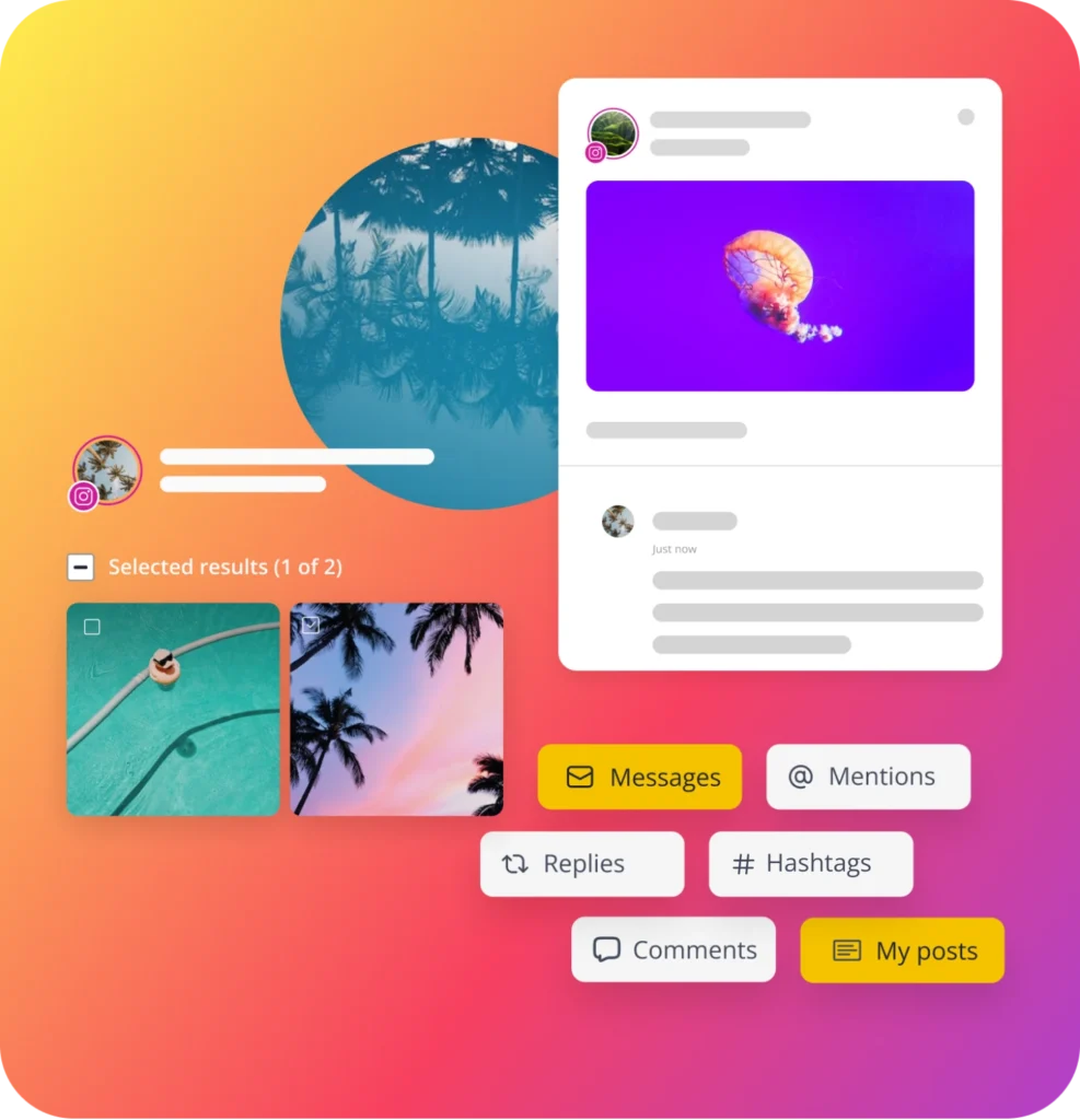 Types of Instagram posts and features