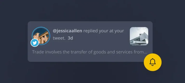 SocialBee notification for a tweet reply