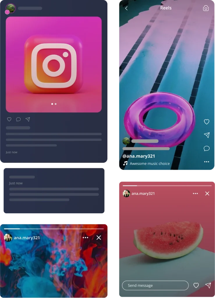 types of Instagram content
