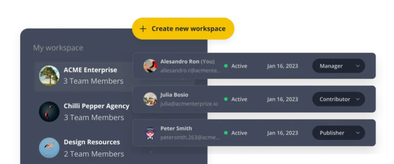 SocialBee workspaces and collaboration features for LinkedIn