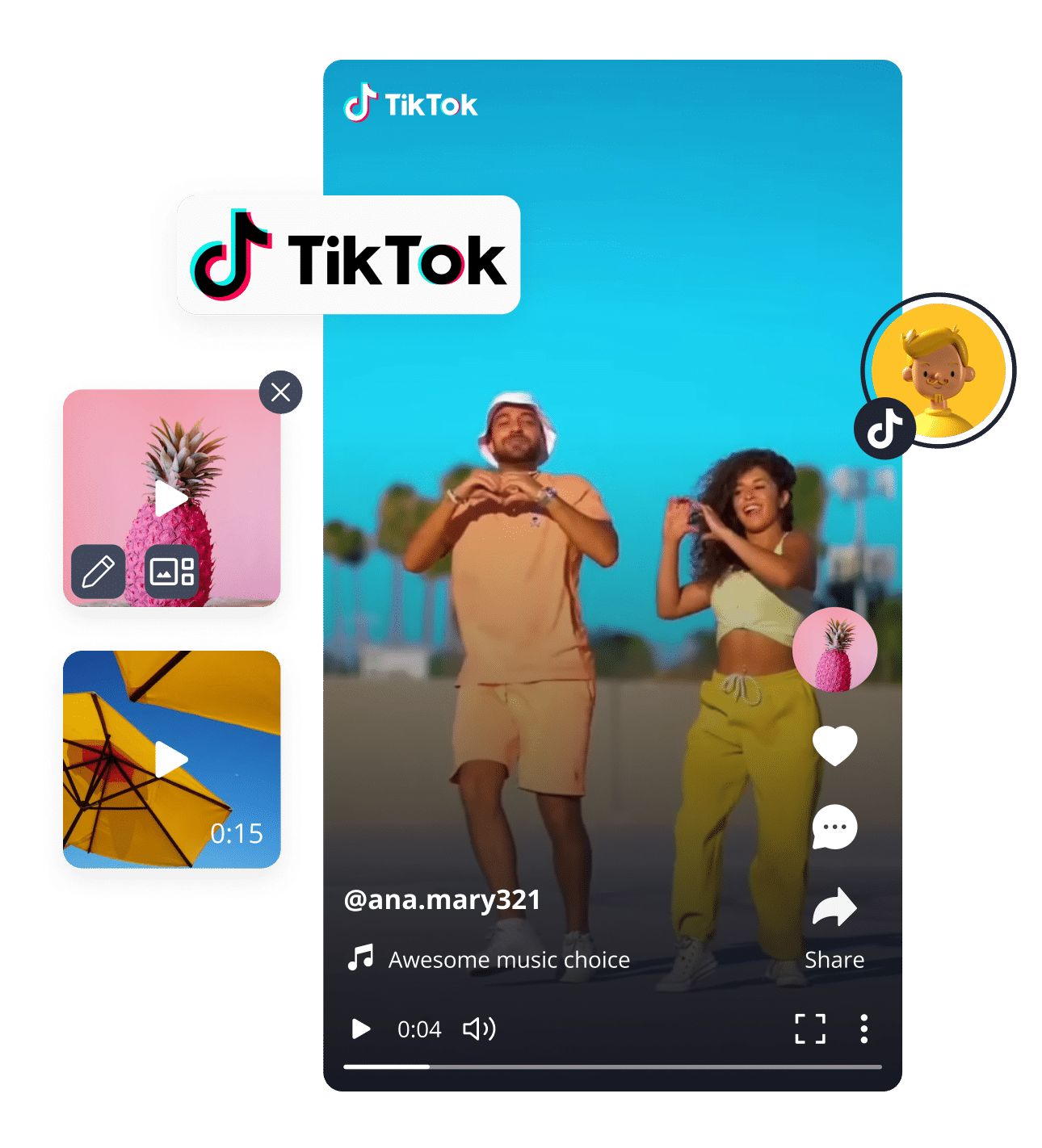 Schedule TikTok content
