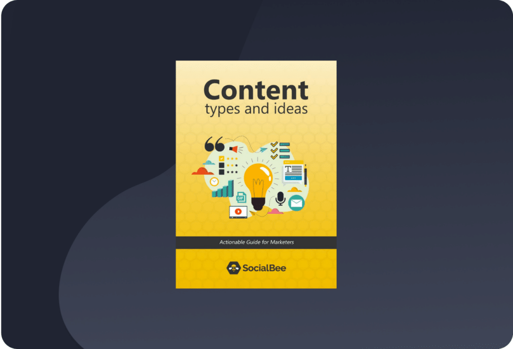 Social media content types and ideas