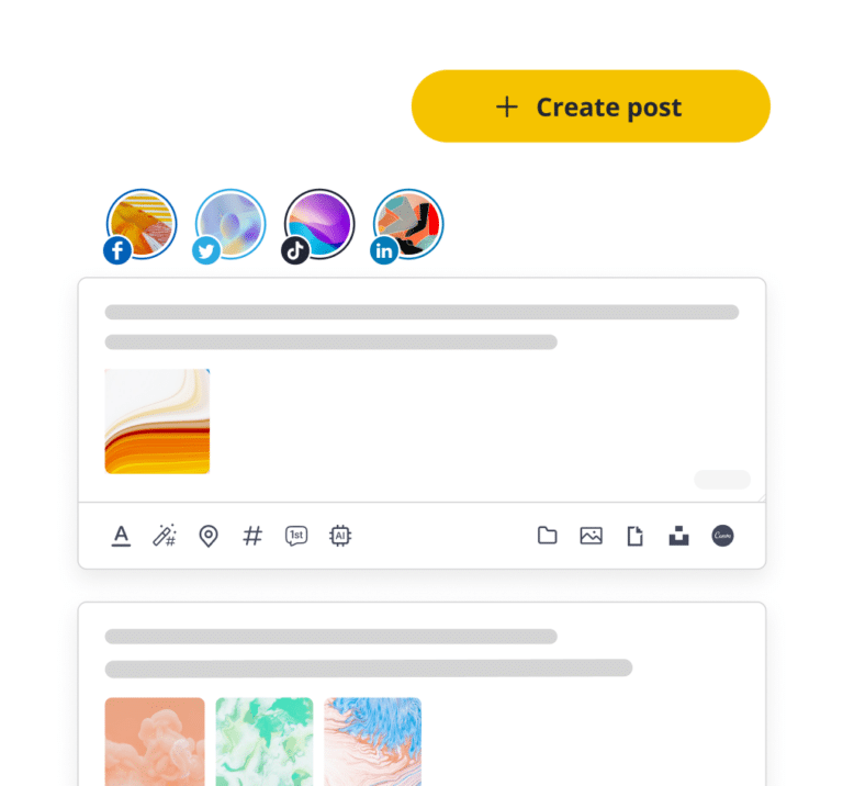 SocialBee post creation