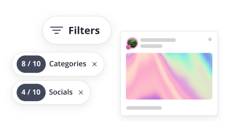 SocialBee schedule filters