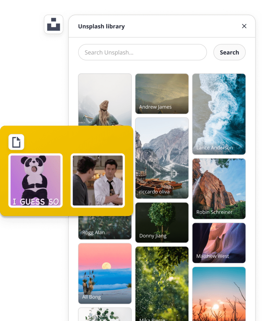SocialBee Unsplash and GIPHY integrations