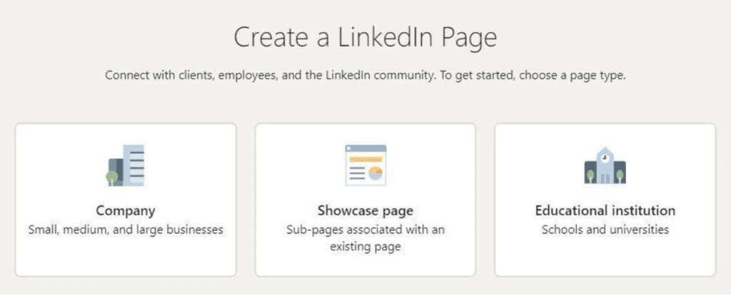 create a linkedin page