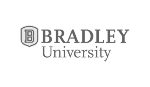 Bradley University logo gray new
