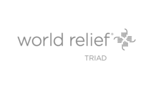 world relief triad logo gray