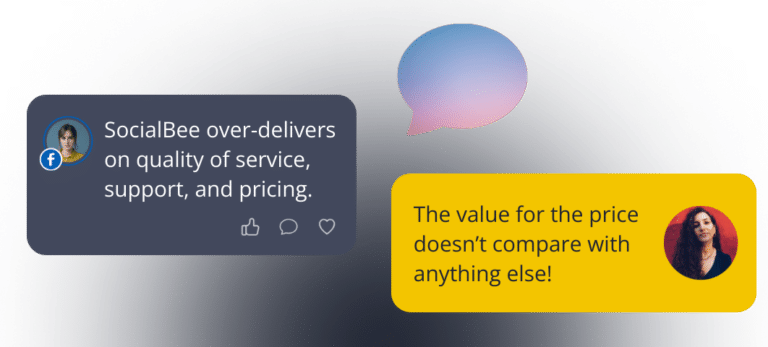 SocialBee testimonials about pricing