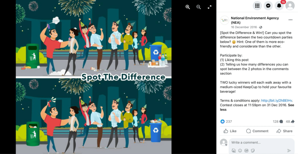 spot the difference facebook post