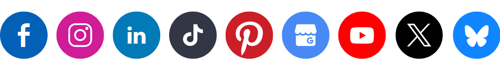 SocialBee supported social network logos