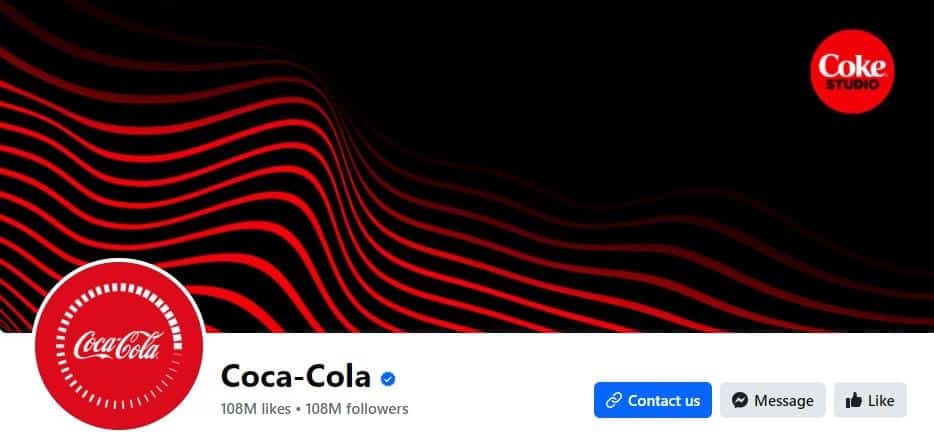 coca cola social media design