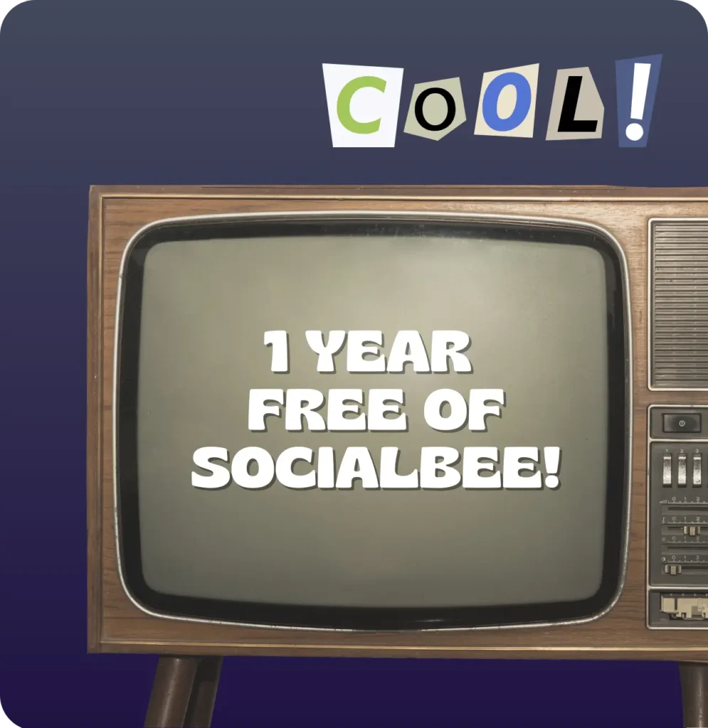 1 year free of SocialBee visual