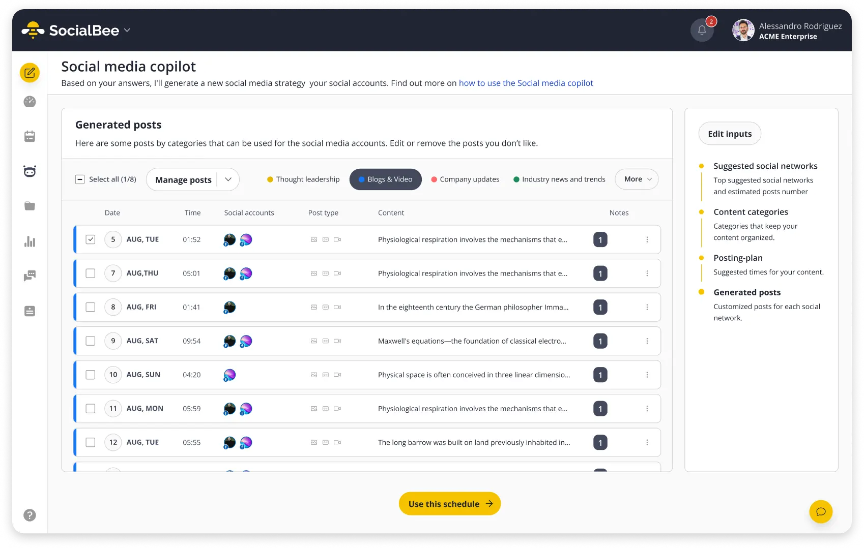 SocialBee Copilot, your AI social media assistant