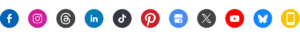 SocialBee Supported Social Media Channels Round Logos