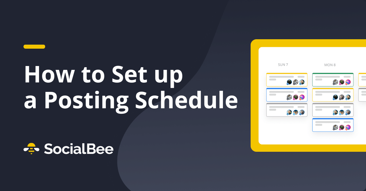 How to Set up a Posting Schedule in SocialBee