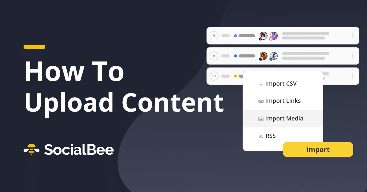 How To Upload Content In SocialBee