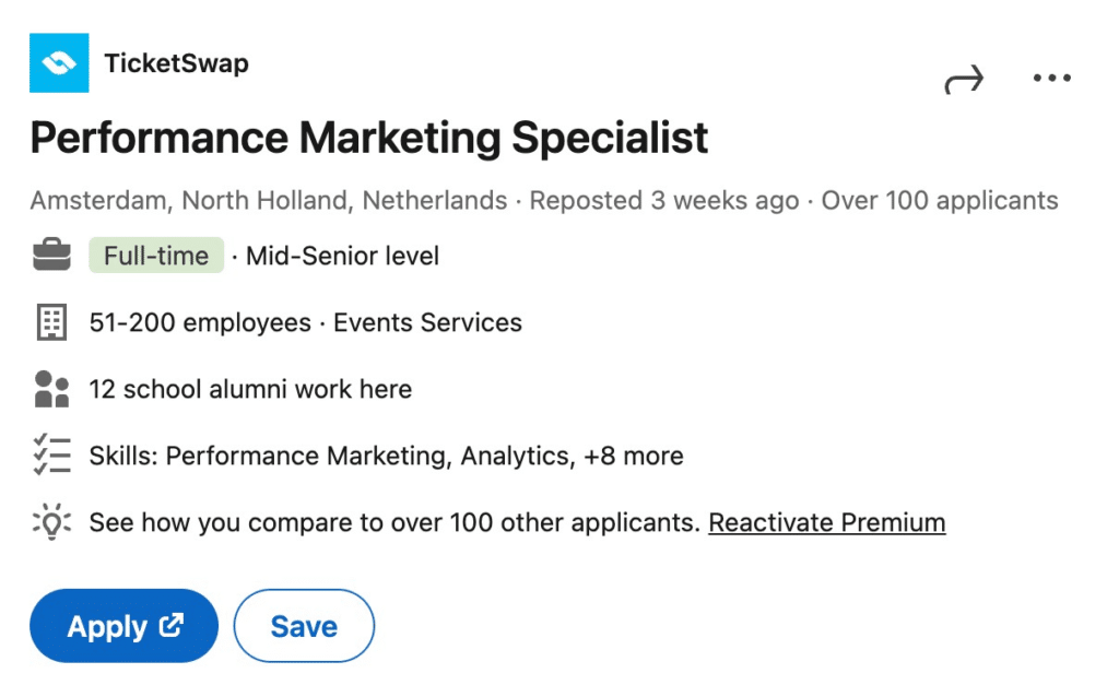 job posting linkedin