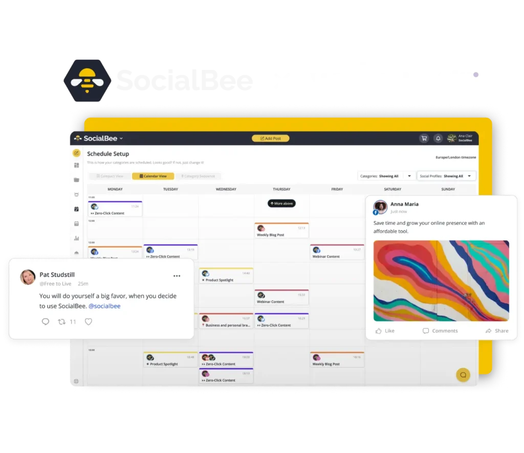 SocialBee and WebPross integration