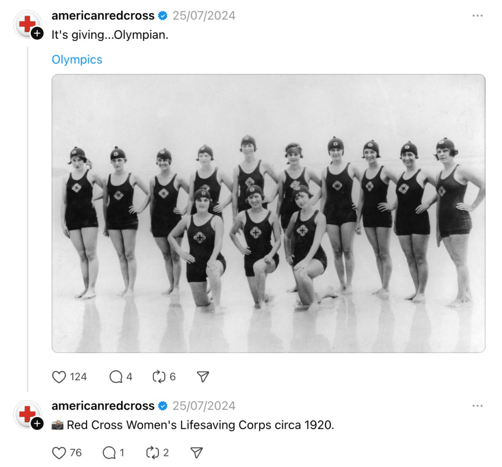 american red cross threads post