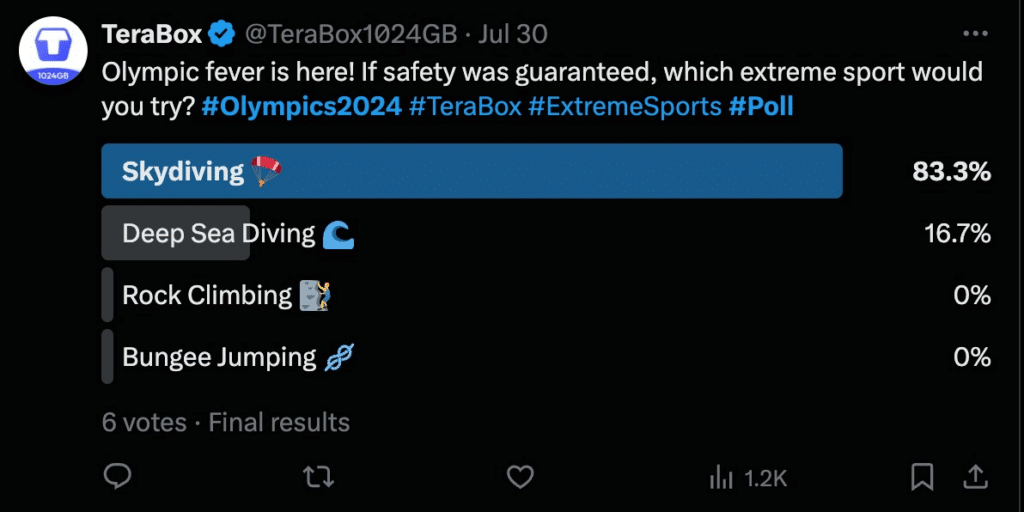 terabox twitter poll