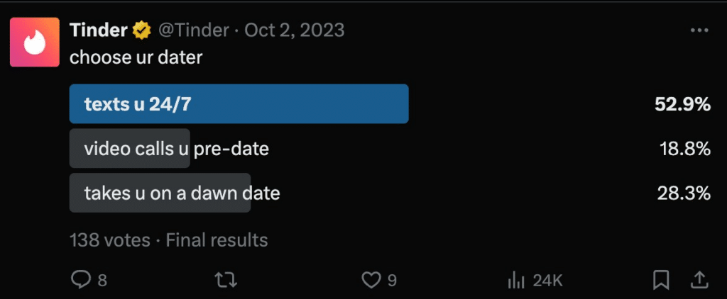 tinder twitter poll