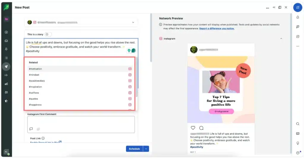 sprout social hashtag tool for instagram