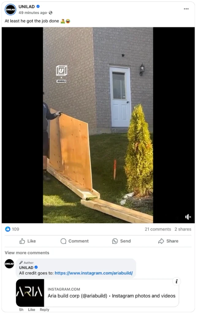 unilad facebook post example