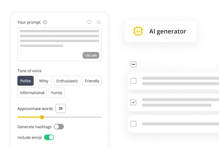 SocialBee free AI generator