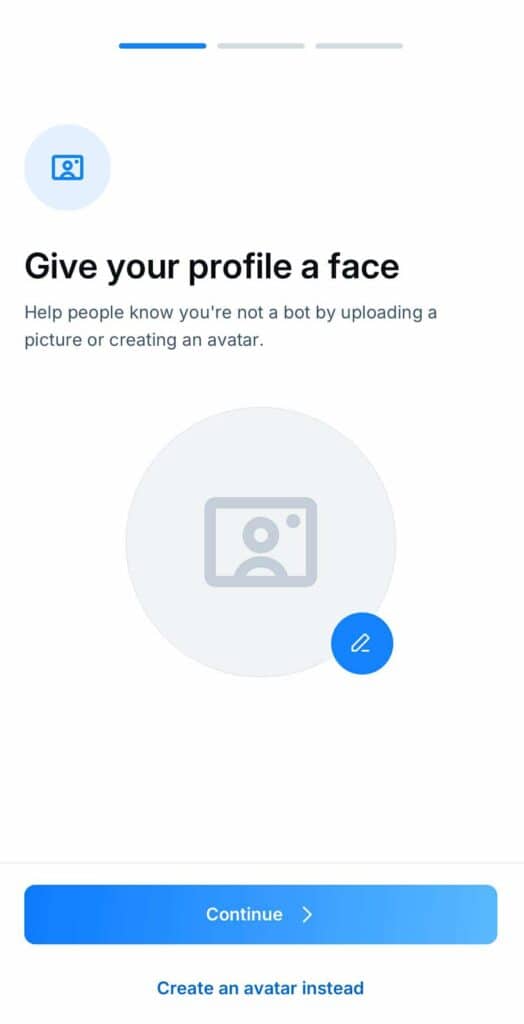 setting a profile picture for your bluesky account