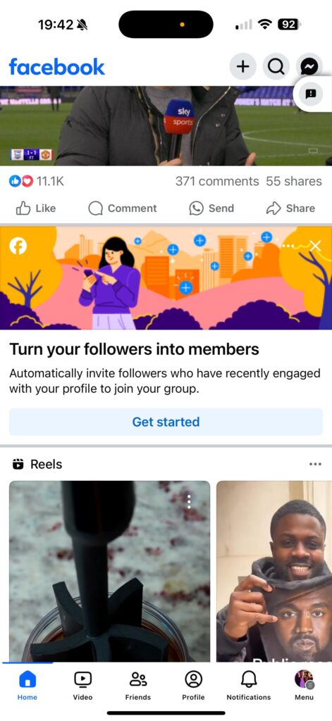 turn Facebook ollowers into group members