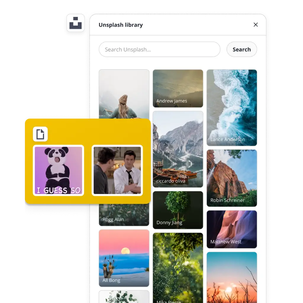 SocialBee Unsplash and GIPHY integration