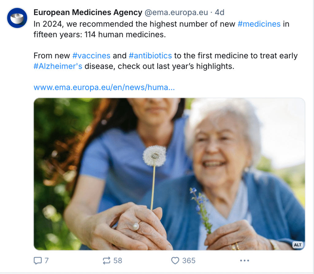 european medicines agency bluesky post